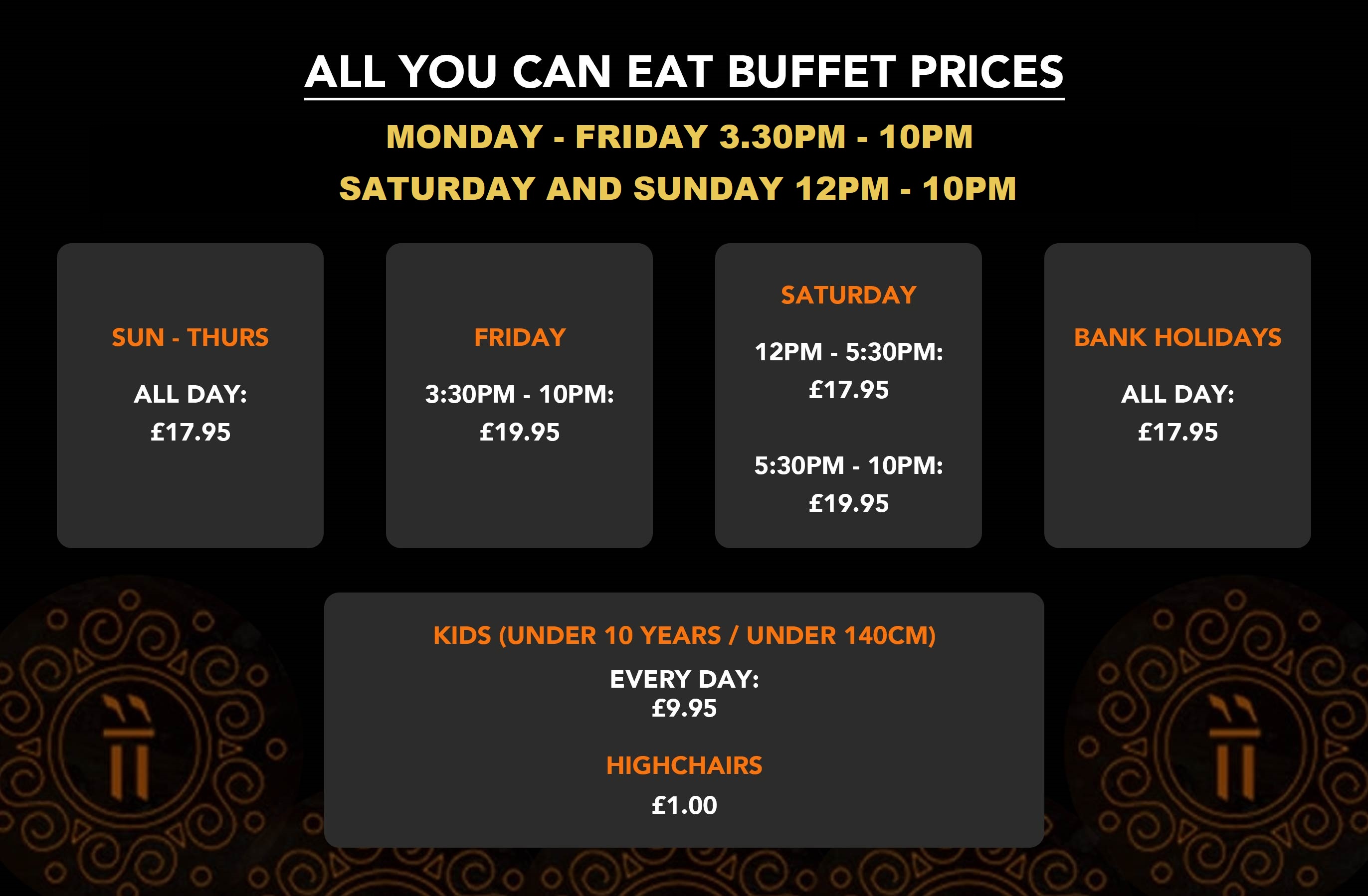 India India Buffet Swansea Buffet Prices